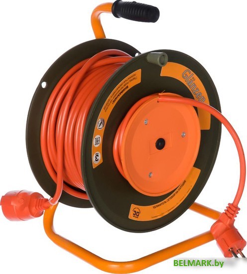 Удлинитель Glanzen EB-30-010 (30 м, оранжевый) - фото