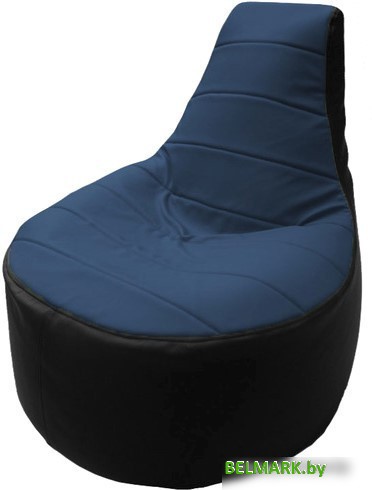Кресло-мешок Flagman Трон Т1.3-09 (синий/черный) - фото