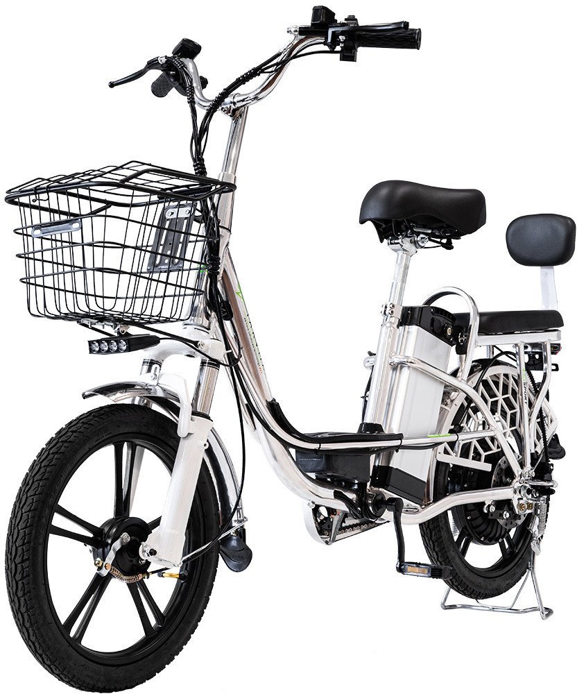 Электровелосипед Yakama S1 (серебристый) - фото