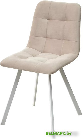Стул M-City Ричи 688M05746 (H-06 бежевый велюр/белый) - фото