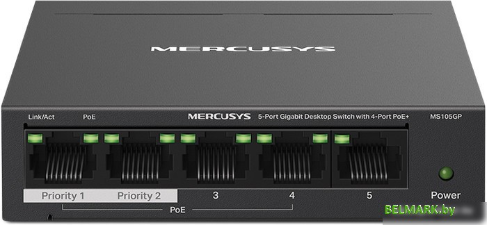 Неуправляемый коммутатор Mercusys MS105GP - фото