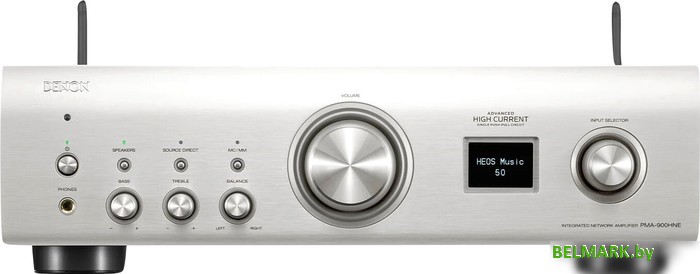 Сетевой интегральный усилитель Denon PMA-900HNE (серебристый) - фото