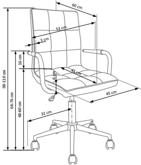 Кресло Halmar Gonzo 3 (темно-серый) - фото2