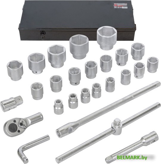 Набор трещотка с головками ForceKraft FK-68263-5 (26 предметов) - фото