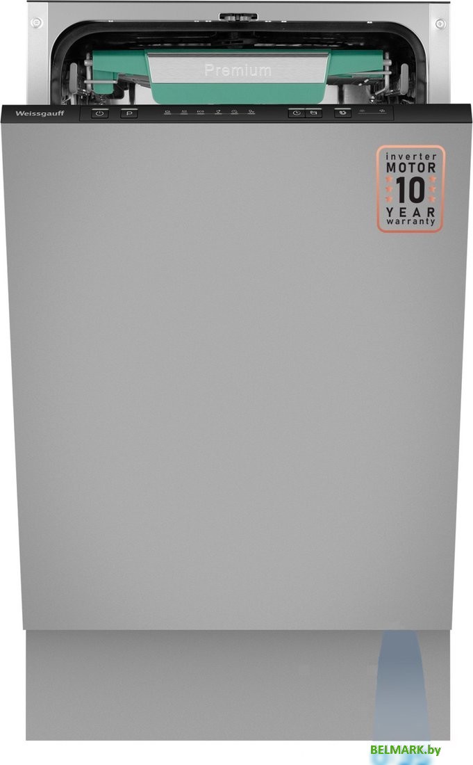 Встраиваемая посудомоечная машина Weissgauff BDW 4536 D Inverter Autoopen Timer Floor - фото
