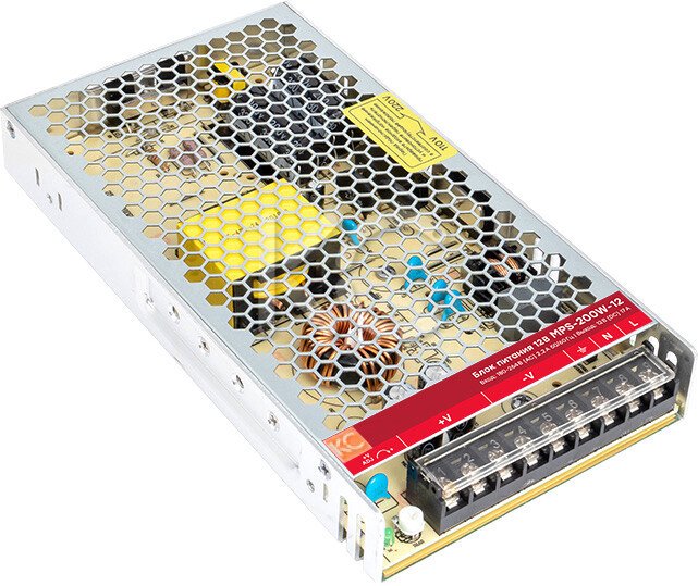 Блок питания на DIN-рейку КС MPS-200W-12V - фото