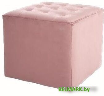 Пуфик Signal Lori Velvet Bluvel 52 античный розовый - фото