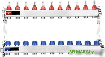 Запорная арматура Varmega Коллектор для теплого пола с расходомерами VM15111 ВР 1" - фото