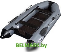 Моторно-гребная лодка Vivax Т330 с полом-книгой (с килем, серый/черный) - фото