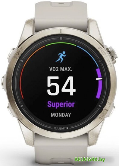 Умные часы Garmin Epix Pro Gen 2 Sapphire 42 мм (мягкое золото/песок) - фото2