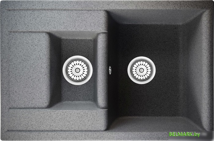 Кухонная мойка Berge BR-7612 (графит матовый) - фото