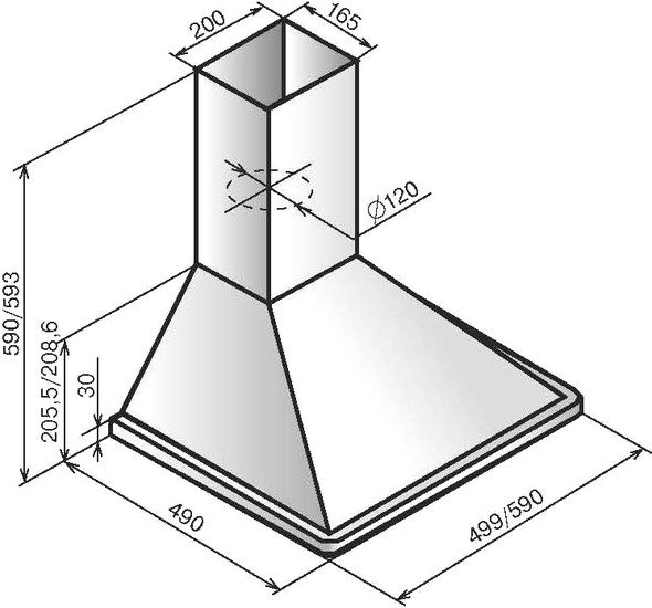 Кухонная вытяжка Elikor Оптима 50П-400-К3Л (медный) - фото2