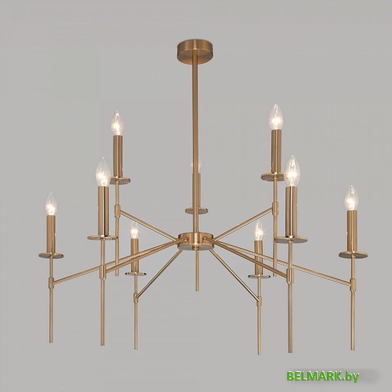 Подвесная люстра Евросвет Anders 60142/9 латунь - фото