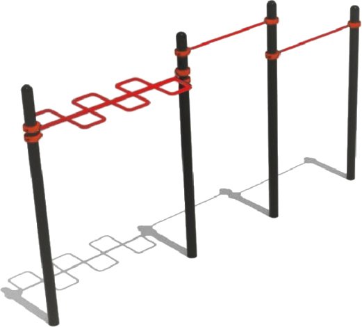 Турник Dinamika Двойной со змейкой ZSO-001890 - фото