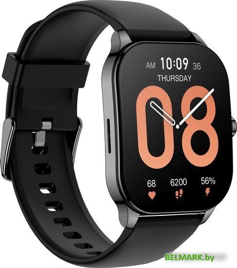 Умные часы Amazfit Pop 3S (черный, с силиконовым ремешком) - фото2