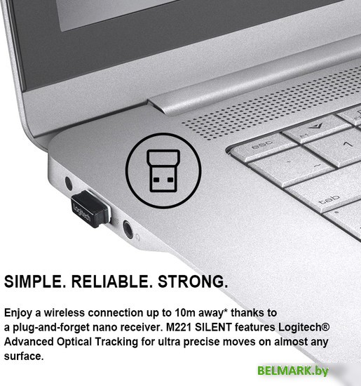Мышь Logitech M221 (белый) - фото2