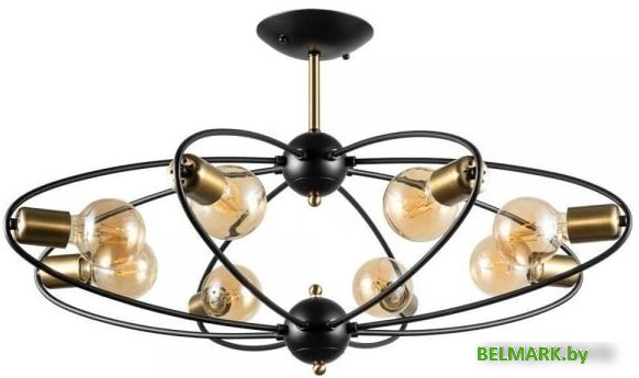 Люстра средней высоты Arte Lamp Glasgow A1963PL-8BK - фото