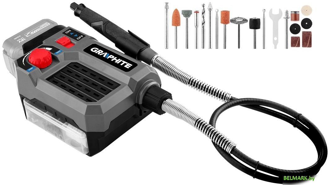 Прямошлифовальная машина GRAPHITE 58GE107 (без АКБ) - фото