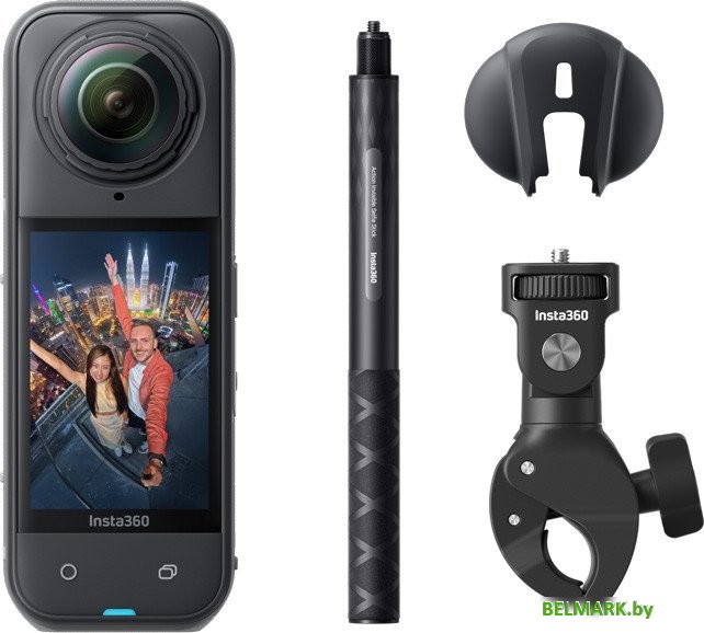 Экшен-камера Insta360 X5 MultiView Motorcycle Pack (черный) - фото