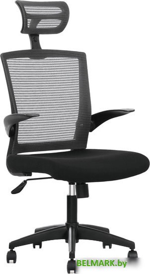 Кресло Halmar Valor (черный/серый) - фото