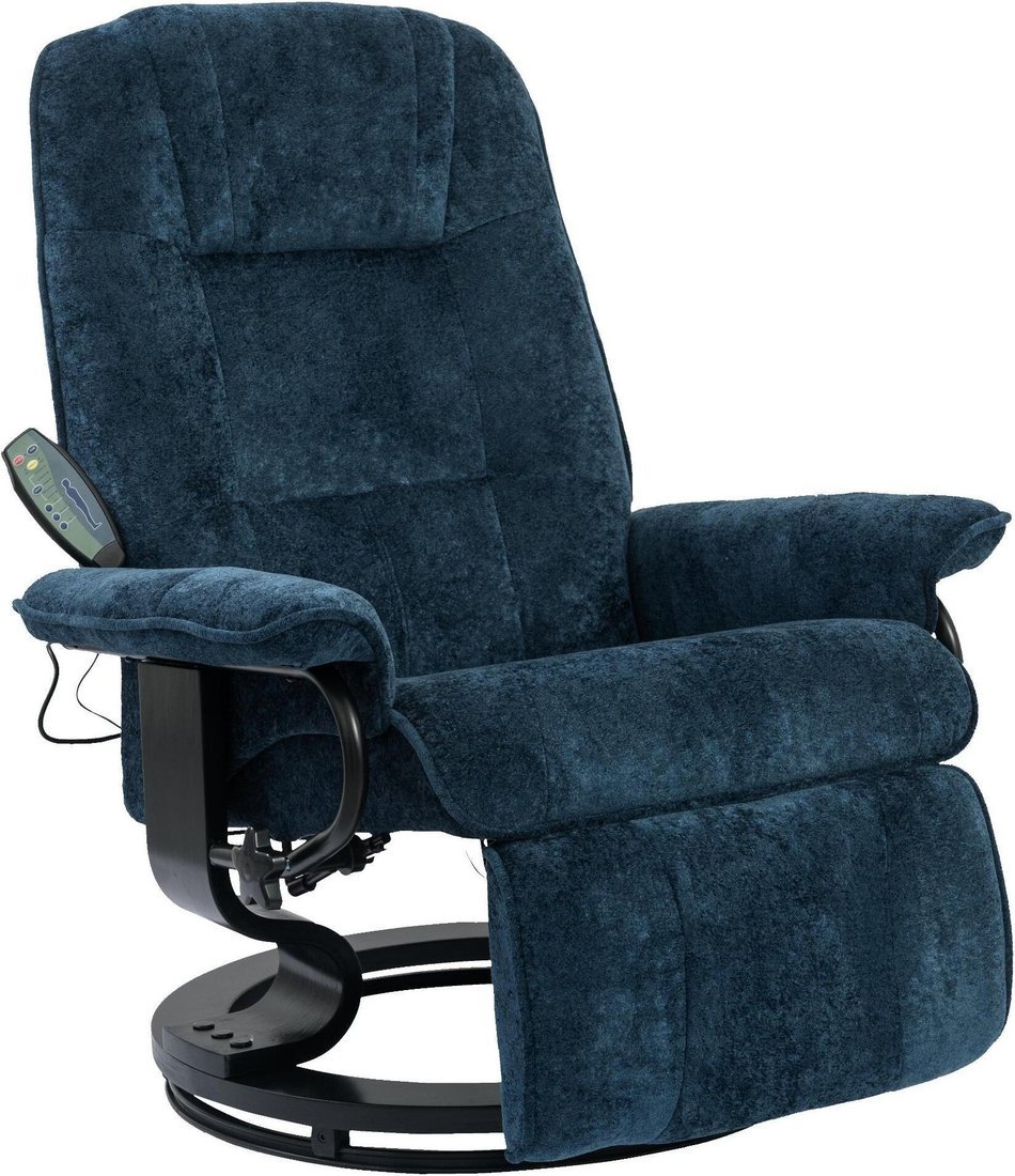 Массажное кресло Calviano 22 (синий плюш) - фото