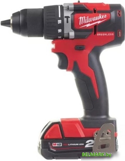 Ударная дрель-шуруповерт Milwaukee M18 CBLPD-202C 4933464320 (с 2-мя АКБ, кейс) - фото