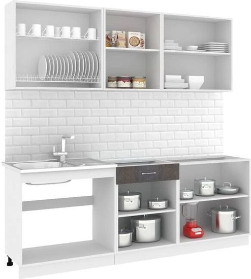 Готовая кухня Кортекс-мебель Корнелия Лира-лайт 2.2м (дуб сонома/мадрид) - фото2