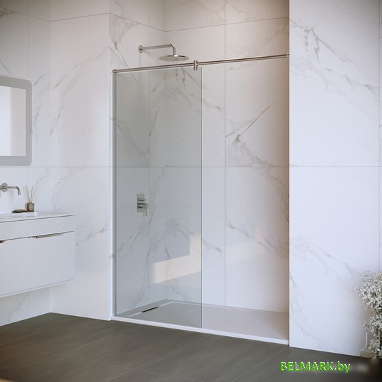 Душевая стенка RGW WA-034 351003408-11 80 (хром/прозрачное стекло) - фото