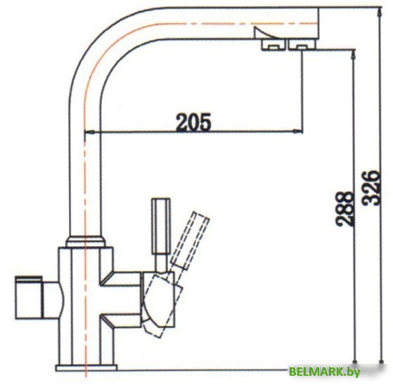 Смеситель Kaiser Decor 40144-2 (черный мрамор) - фото2