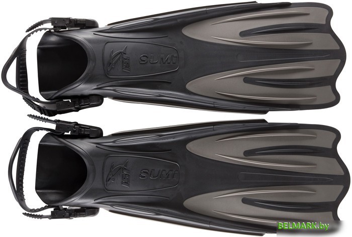 Ласты IST Sports FP01BK-S (черный/серый) - фото