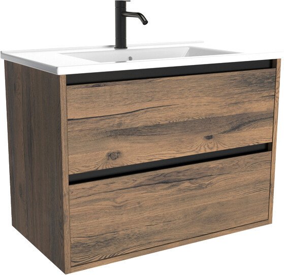 ЗОВ Тумба с умывальником Парма 60 P60LA0MAMC1B-OL60 (аттик) - фото