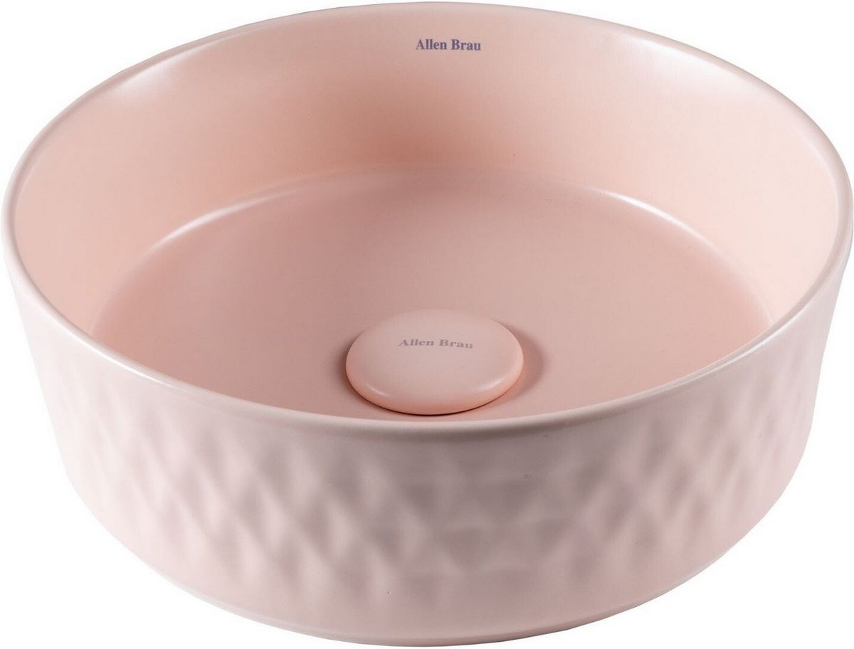 Умывальник Allen Brau Fantasy Romb 36 4.11033.SM розовый - фото