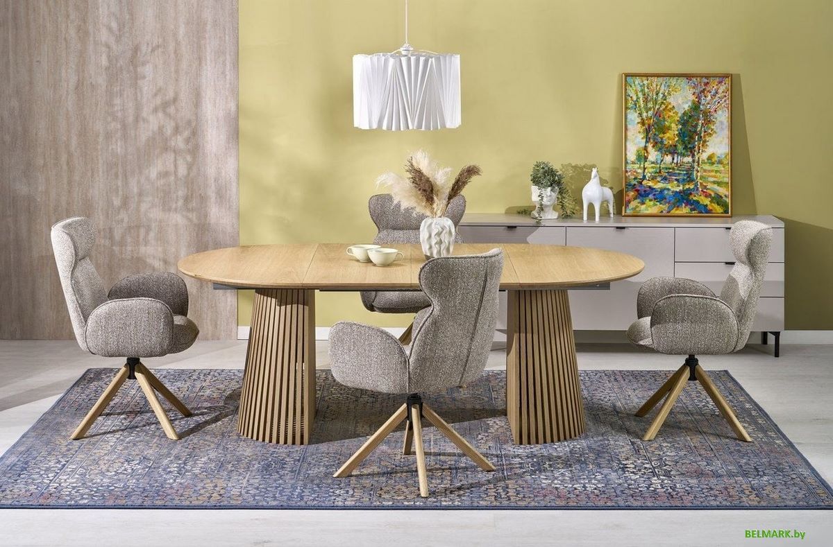 Кухонный стол Halmar Fargo 120-210/120/77 (натуральный/натуральный) - фото2