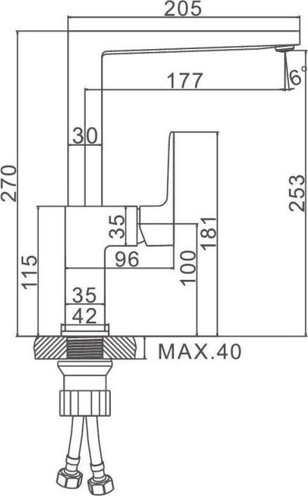 Смеситель Ledeme L4073W - фото2