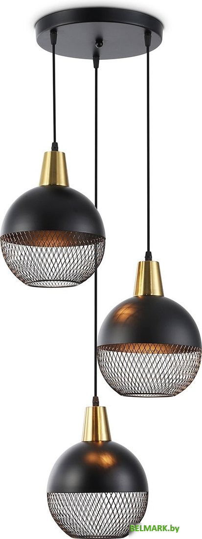 Подвесная люстра Ambrella TR8505/3 BK/CP (черный/медь) - фото
