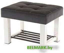 Банкетка AMC Lux 4 с полкой ткань бежевый/коричневый/коричневый 4.2Б60322 - фото