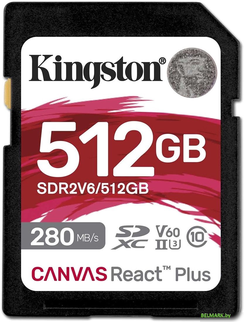 Карта памяти Kingston Canvas React Plus V60 SDXC 512GB - фото