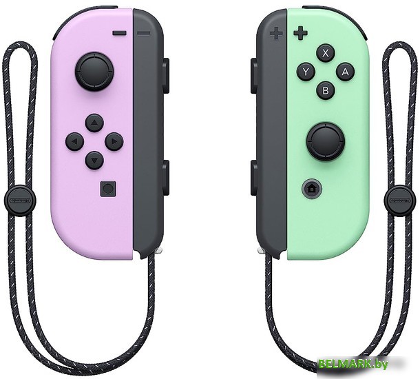 Геймпад Nintendo Joy-Con (пастельный фиолетовый/пастельный зеленый) - фото
