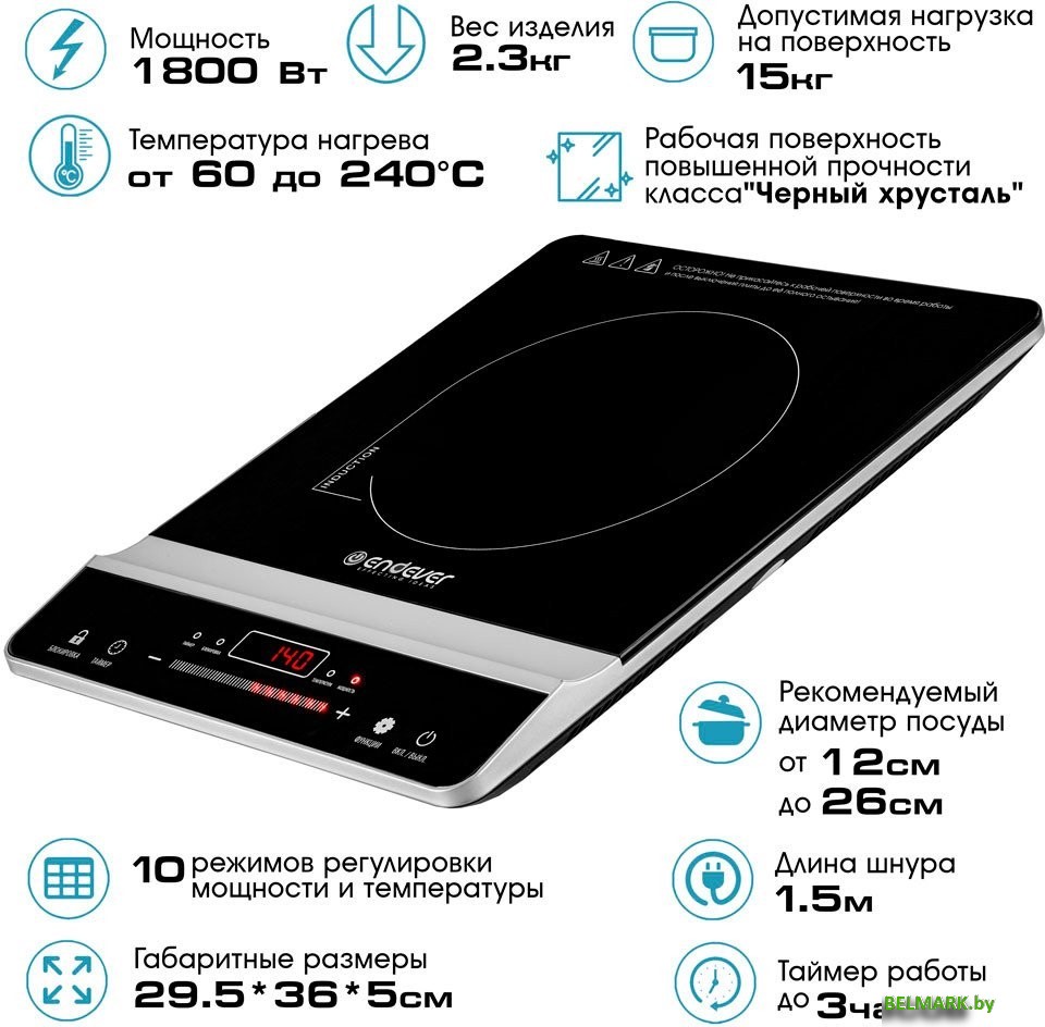 Настольная плита Endever Skyline IP-65 - фото