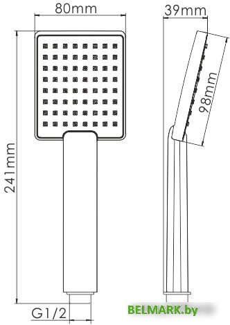 Душевая лейка Wasserkraft A141 - фото2