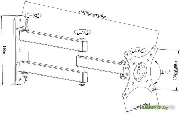 Кронштейн Benatek LCD-COBRA-33-B - фото2