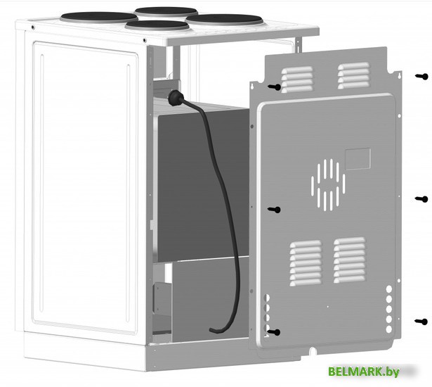 Кухонная плита Лысьва ГП 400 МС-2у (белый, стеклянная крышка) - фото2