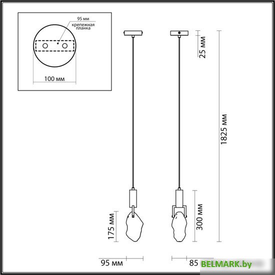 Подвесная люстра Odeon Light Lia 4372/5L - фото2
