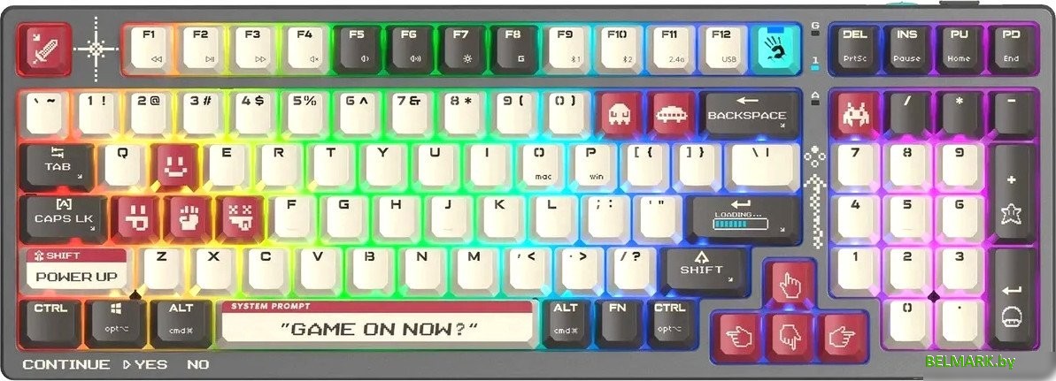 Клавиатура A4Tech Bloody WS98 Pixels Red (Bloody BLMS Red Plus) - фото