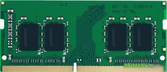 Оперативная память GOODRAM 16GB DDR4 SODIMM PC4-25600 GR3200S464L22S/16G - фото