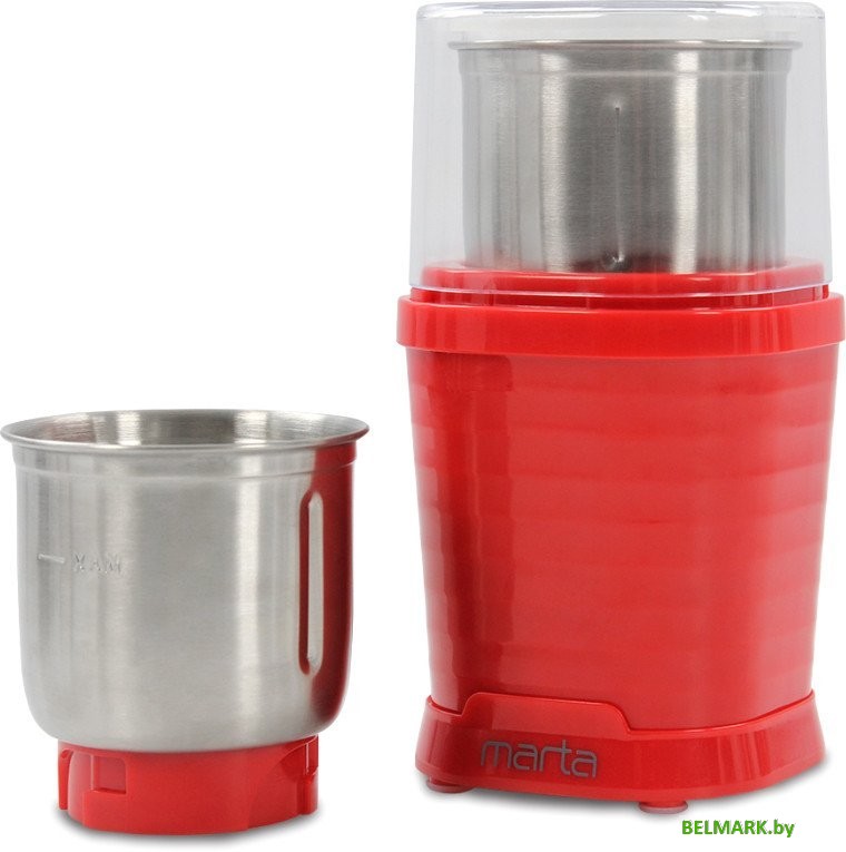 Электрическая кофемолка Marta MT-CG2182B (красный рубин) - фото