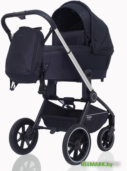 Универсальная коляска Rant MOWbaby Zoom PU (2 в 1, silver black) - фото2
