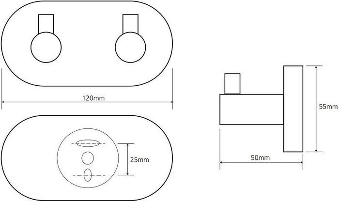 Крючок для ванны Bemeta Dark 104405200 - фото2