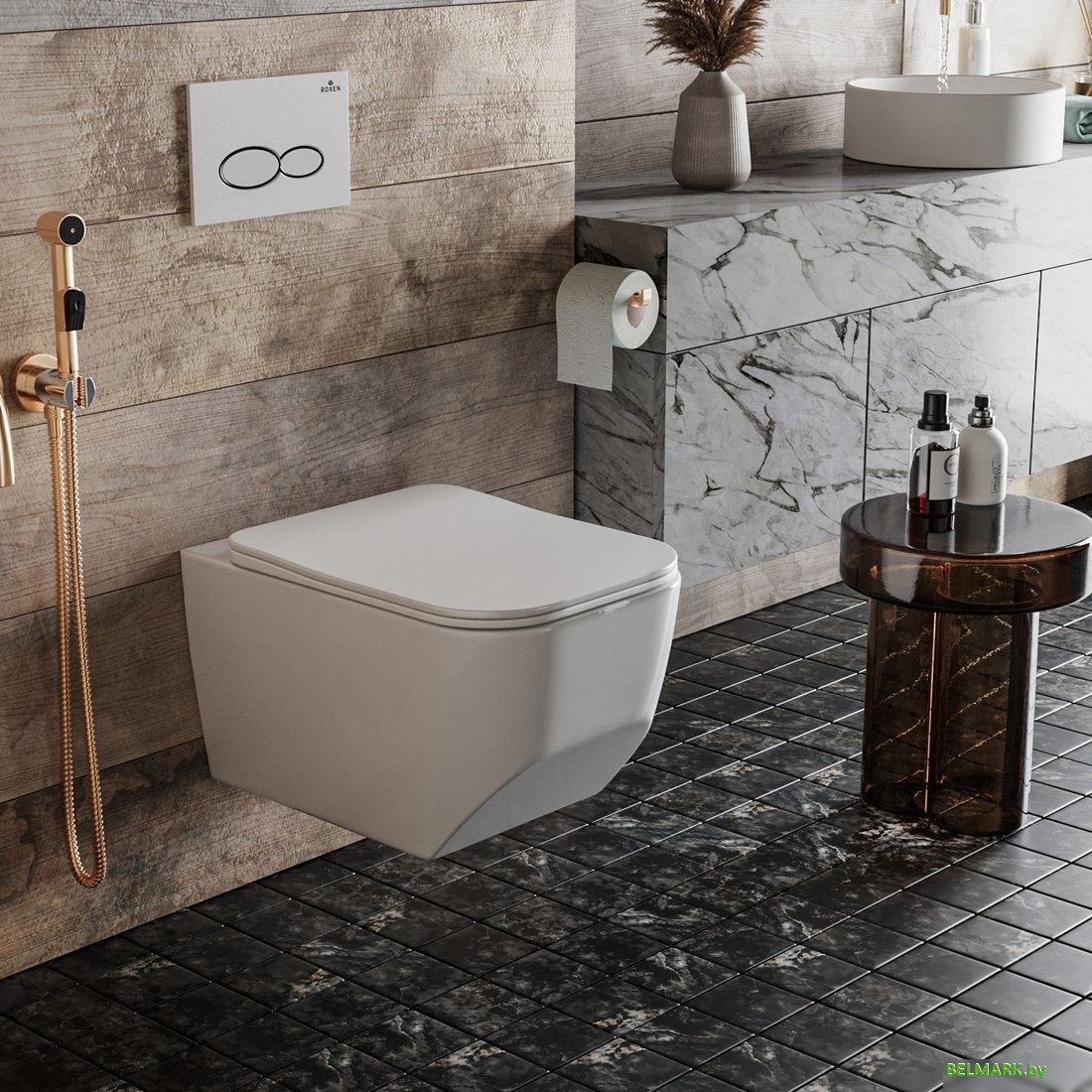 Унитаз подвесной Roxen Boro 530145-01 Rimless Soft Close - фото