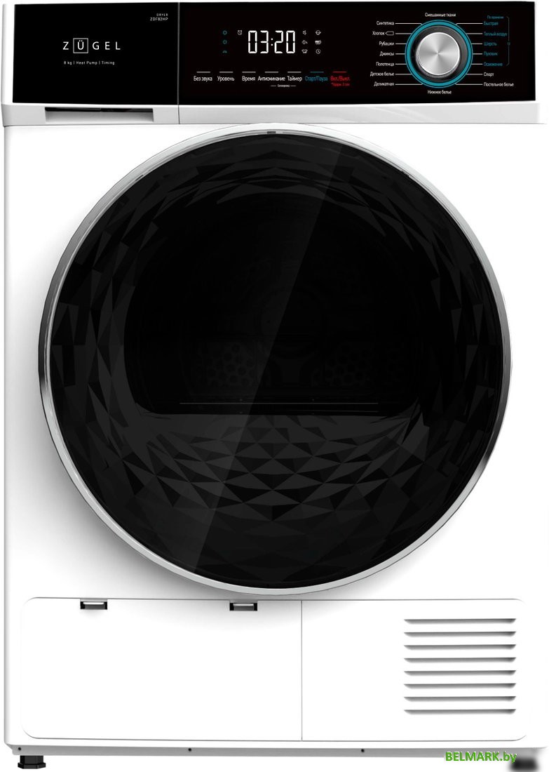 Сушильная машина ZUGEL ZDF82HP Heat Pump - фото